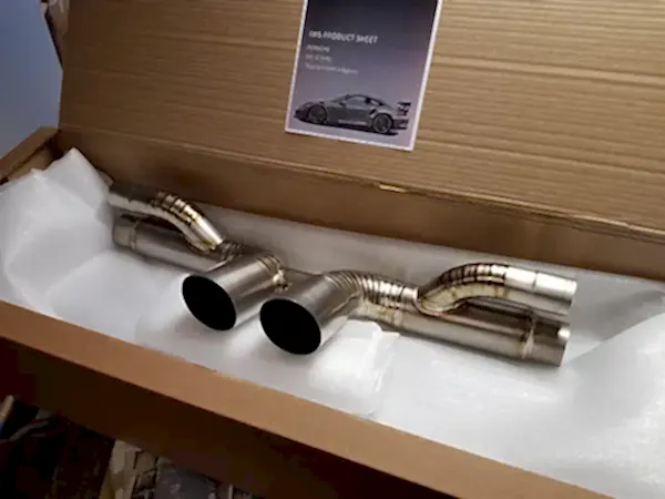 Porsche 911 gt3 rs titanium exhaust system from GAD Tuning